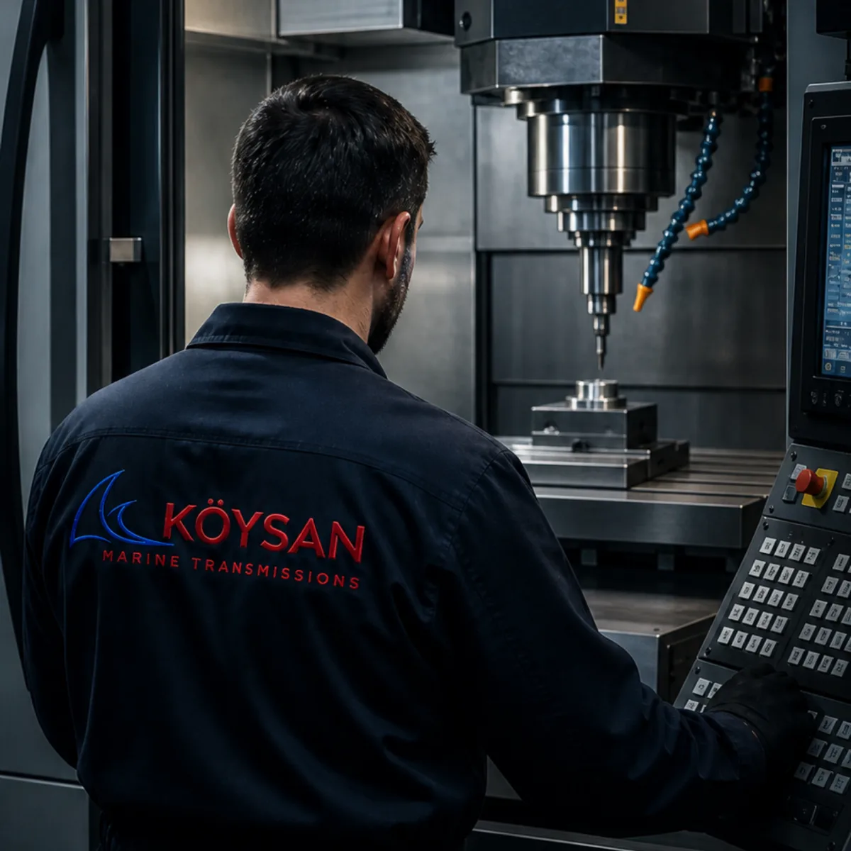 Köysan üretim tesisinde CNC işleme merkezi